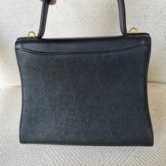 Givenchy Black Leather Shoulder Bag with Gold Accent - Picture 4 of 4